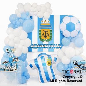 SET DE GLOBOS ARCO XL FELIZ CUMPLEA�OS ARGENTINA AFA XYL 67 UNIDADES